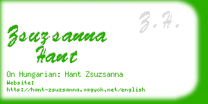 zsuzsanna hant business card